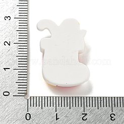 クリスマス不透明樹脂デコデンカボション  クリスマスソックス  25.5x20x7.5mm&nbsp;RESI-U006-05C