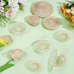 人形用麦わら帽子 30個 3スタイル  ミニ手編み帽子  DIYの工芸品のジュエリーアクセサリークラフト装飾  小麦  52~100x15~33mm  内径：23~47mm  10個/スタイル&nbsp;DIY-CY0002-34
