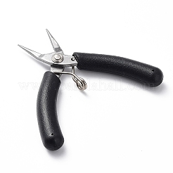 鋼のアクセサリーのペンチ  針の鼻プライヤー  ブラック  9x9.9x1.3cm&nbsp;TOOL-C010-05