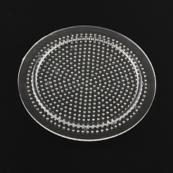 3x2.5mmミニアイロンビーズフラットラウンドペグボード  透明  85x2.5mm&nbsp;X-DIY-Q009-06