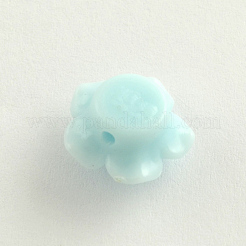 不透明なアクリルビーズ  花  ミックスカラー  13x8mm  穴：2mm  約1130個/500g&nbsp;SACR-Q106-19