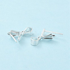 925スターリングシルバーアイスピック・ピン・ベイル  銀  10x6x4mm  内径：5x5mm  ピン：0.7mm&nbsp;STER-Z001-018S