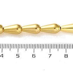 電気めっき合成非磁性ヘマタイト ビーズ 連売り  ティアドロップ  ミックスカラー  12x6mm  穴：1.2mm  約33個/連  15.75~15.83（40~40.2センチメートル）&nbsp;G-Q1009-F01-6x12mm