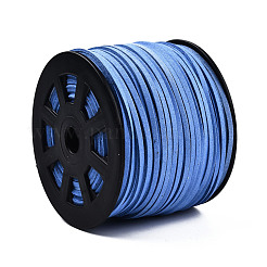 スエード調コード  フェイクレース  藤紫色  1/8インチ（3mm）x1.5mm  約96.24~98.43ヤード（88~90m）/ロール&nbsp;LW-S028-30