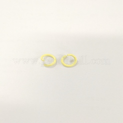 亜鉛合金オープン丸カン  丸いリング  ゴールド  18ゲージ  8x1mm  内径：6mm&nbsp;FIND-WH0150-74A-02