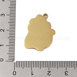 ステンレスペンダント201個  スカンクチャーム  ゴールドカラー  24.5x16.5x1.5mm  穴：1mm&nbsp;STAS-C095-10G