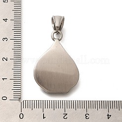 304ステンレスペンダント  髑髏チャーム付きスペード  アンティークシルバー  30x21.5x5.5mm  穴：8.5x5mm&nbsp;STAS-Z110-40AS