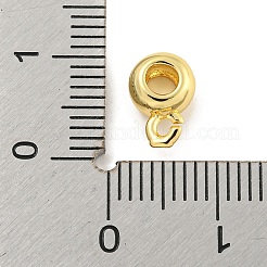 ラックメッキ真鍮チューブベイル  ループベイル  長持ちメッキ  鉛フリー＆カドミウムフリー  18KGP本金メッキ  9.5x6.5x4mm  穴：1.4mm&nbsp;KK-B091-05A-G