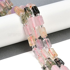 天然石ミックスストーンビーズ連売り  多面カット  コラム  シードビーズで  12x8mm  穴：1.2mm  約26個/連  15.35''（39センチメートル）&nbsp;G-G162-D03-01