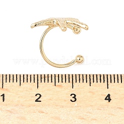 鉄と合金のカフイヤリング  ゴールドカラー  ヒトデ  17.5x16x14.5mm&nbsp;EJEW-G437-01A