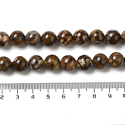 天然のアフリカオパールビーズ連売り  ラウンド  10~10.5mm  穴：1.4mm  約37個/連  15.16''（38.5センチメートル）&nbsp;G-H298-A11-04