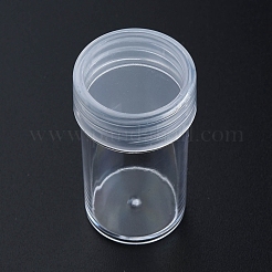 プラスチックビーズ収納ケース  コラム  透明  2.7x4.75cm&nbsp;CON-N012-05
