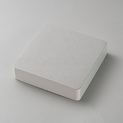 60枚のポータブルアート描画スケッチブック  正方形  ホワイト  120x120x28mm&nbsp;OFST-WH0050-007C
