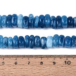 染色された天然水晶ビーズ連売り  ナゲット  ヒシビーズ  スチールブルー  6~13x6~13x3~6mm  穴：1~1.2mm  約80~86個/連  14.37~15.75インチ（36.5~40cm）&nbsp;G-N359-16A-03