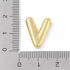 ラックメッキ真鍮チャーム  長持ちメッキ  鉛フリー＆カドミウムフリー  18KGP本金メッキ  V字  17x14x4mm  穴：1.8mm&nbsp;KK-A224-01V-G