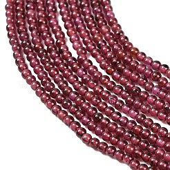 天然石ガーネットビーズ連売り  スムーズなラウンド  2mm  穴：0.5mm  約206個/連  15.16''（38.5センチメートル）&nbsp;G-P627-2mm-01