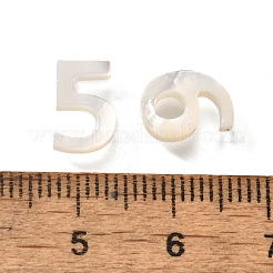 10個10スタイルの天然淡水シェルビーズ  数0~9  トップ掘削  乳白色  9.5~10x6.5~7.8x2.5mm  穴：0.8mm  1個/スタイル&nbsp;BSHE-Z008-11