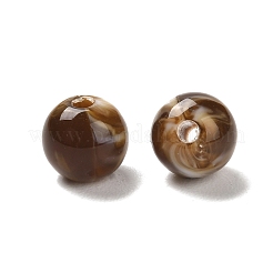 ジェイド風アクリルビーズ  ラウンド  ココナッツブラウン  8mm  穴：1.8mm  約448個/119g&nbsp;LS-MACR-G066-01K