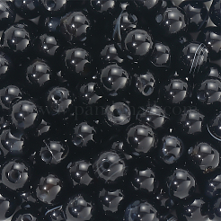 天然ブラックオニキスビーズ120個  グレードAB  ラウンド  染め＆加熱  6mm  穴：0.8mm&nbsp;G-PA0001-06A