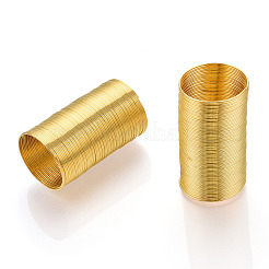 スチール製メモリーワイヤー  リング・イヤリング作りに  ニッケルフリー  ラウンド  ゴールドカラー  0.6mm  内径：16.5mm  約5000~6000の円/ 1000 G&nbsp;TWIR-T002-02