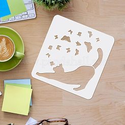 ペットのくり抜き絵ステンシルセット  DIYスクラップブック用  フォトアルバム  猫の模様  20x20cm  16スタイル/セット&nbsp;DIY-WH0172-377