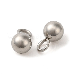 ステンレススチールチャーム201個  ボールチャーム  ステンレス鋼色  7x4mm  穴：1.6mm&nbsp;STAS-A093-01B-P-1