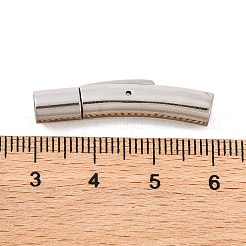 変色しにくい304ステンレススチール製バヨネット留め具  コラム  ステンレス鋼色  30x7mm  穴：4mm&nbsp;X-STAS-I013-4mm