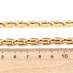 304ステンレススチール製アーチリンクチェーンネックレス（女性・男性用）  イオンプレーティング（ip）  18KGP本金メッキ  22.24インチ（56.5cm）&nbsp;NJEW-F363-05G