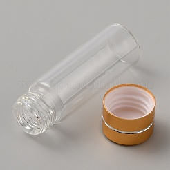 透明なガラスビーズ容器  詰め替え式ボトル  ゴールデンロッド  3.6x1.5cm  容量：3ml（0.10fl.oz）&nbsp;DIY-WH0430-388A