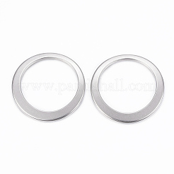 変色しにくい304ステンレススチール製リンクリング  ステンレス鋼色  33x1.5mm  内径約26mm&nbsp;STAS-H401-21P