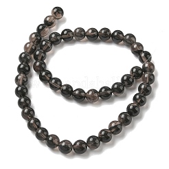 天然氷オブシディアンビーズ連売り  ラウンド  ココナッツブラウン  8mm  穴：1.2mm  約43~45個/連  14.76''~15.04''（37.5~38.2センチメートル）&nbsp;X-G-P590-A03-8mm-02
