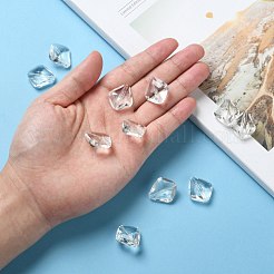 透明なアクリルビーズ  多面カット菱形  透明  長さ23mm  20 mm幅  厚さ10mm  穴：2mm&nbsp;X-PL6362Y