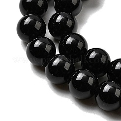 天然石オブシディアンビーズ連売り  ラウンド  ラウンド  8mm  穴：1.5mm  約48個/連  15.16mインチ(38.5cm)&nbsp;G-L632-A01-8mm