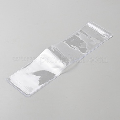 PVC製の透明な再封可能な袋  長方形  透明  26x6.9x0.2cm&nbsp;ABAG-WH0046-42A