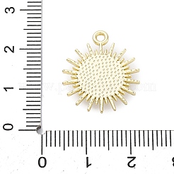 合金ペンダント  模造パールと  ひまわりチャーム  ゴールドカラー  20.5x18x3.8mm  穴：1.6mm&nbsp;ENAM-F152-04G