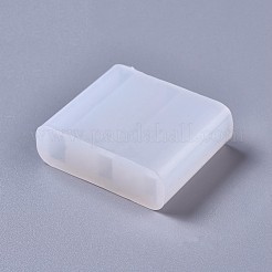 シリコンモールド  レジン型  UVレジン用  エポキシ樹脂ジュエリー作り  直方体の  ホワイト  37x44x14mm&nbsp;DIY-F041-26A