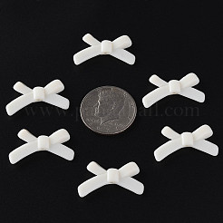 不透明なアクリルビーズ  蝶結び  ミックスカラー  20x34x5.5mm  穴：1.8mm&nbsp;X-MACR-S373-126-A