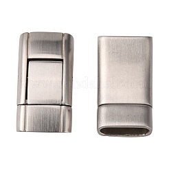 変色しにくい304ステンレススチール製バヨネット留め具  長方形  マット  ステンレス鋼色  24x12.5x5.5mm  穴：3x10.5mm&nbsp;STAS-G143-34P