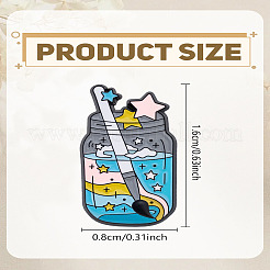 かわいい漫画のインクボトルエナメルピン1個  バックパック服用合金ブローチ  カラフル  サイズ1&nbsp;JEWB-LP0004-50