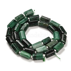 天然フクサイトビーズ連売り  シードビーズで  多面カット  コラム  9~11x6~7.5x6~7.5mm  穴：1.2mm  約30個/連  15.16~15.55インチ（38.5~39.5cm）&nbsp;G-G068-A05-01-1