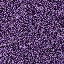 TOHOラウンドシードビーズ  日本製シードビーズ  （928fm）紫の裏地付きアメジストマット  15/0  1.5mm  穴：0.7mm  約3000PCS /ボトル  10 G /ボトル&nbsp;SEED-JPTR15-0928FM