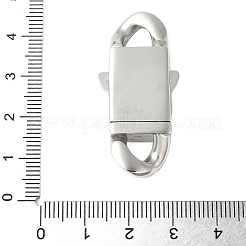 316サージカルステンレススチール製バヨネットクラスプ  ステンレス鋼色  40x19x7.5mm  穴：5.5x5.5mm&nbsp;STAS-H234-11P-04
