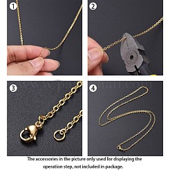 イオンプレーティング（IP）304ステンレススチールアズキチェーン  DIYのジュエリーには  ハンダ付け  スプールで  フラットオーバル  ゴールドカラー  2.5x2x0.5mm  約32.8フィート（10m）/ロール&nbsp;CHS-H007-55G