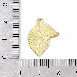 ゴールデン合金エナメルペンダントメッキ  レモン  21x16x1mm  穴：1.5mm&nbsp;FIND-M015-01G-B