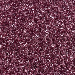 MIYUKIデリカビーズ  シリンダー  日本製シードビーズ  11/0  （db0924)スパークリングクランベリーライニングクリスタル  1.3x1.6mm  穴：0.8mm  約2000PCS /ボトル  10 G /ボトル&nbsp;SEED-JP0008-DB0924