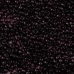 TOHOラウンドシードビーズ  日本製シードビーズ  （6c）透明なアメジスト  8/0  3mm  穴：1mm  約10000個/ポンド&nbsp;SEED-TR08-0006C