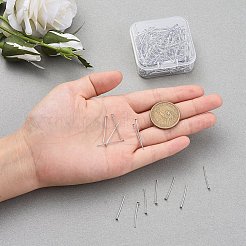 鉄平頭ピン  プラチナ  24x0.7mm  21ゲージ  ヘッド：2mm  約450個/箱&nbsp;IFIN-YW0001-11P
