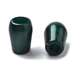 ツートンアクリルビーズ  天然石風ビーズ  コーン  ダークスレートグレー  12x17mm  ホール：5ミリと7ミリ。&nbsp;OACR-S042-03E