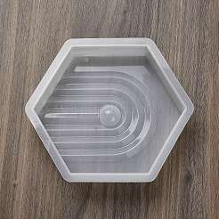 DIY 六角形シリコン型  レジン型  UVレジン用  エポキシ樹脂工芸品作り  ホワイト  130x113x25mm&nbsp;LS-DIY-G113-03A