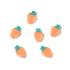 手作り樹脂クレイカボション  オレンジ  ニンジン  5~6x3~4x0.6~0.8mm  約76923個/1000g&nbsp;PY-CBABB49-05B